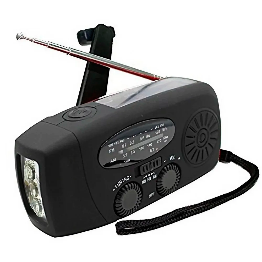 Radio de Emergencia Solar, Dinamo y USB - Comunicación y Energía Esencial para tu Kit de Supervivencia