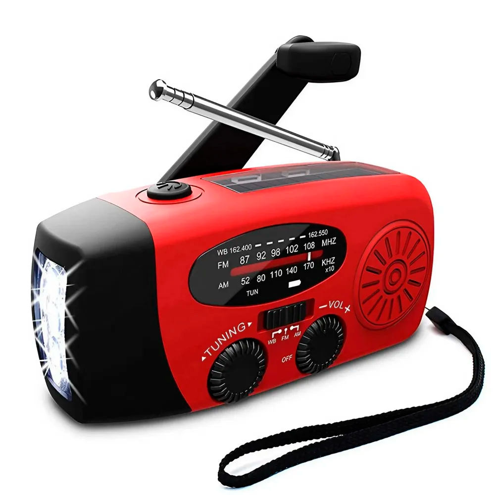 Radio de Emergencia Solar, Dinamo y USB - Comunicación y Energía Esencial para tu Kit de Supervivencia