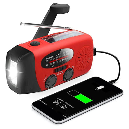 Radio de Emergencia Solar, Dinamo y USB - Comunicación y Energía Esencial para tu Kit de Supervivencia